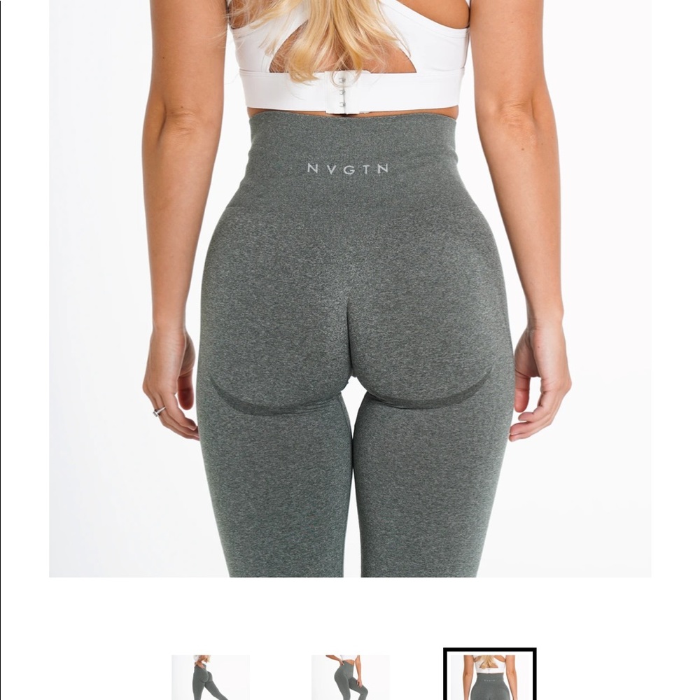 NVGTN Khaki curve leggings